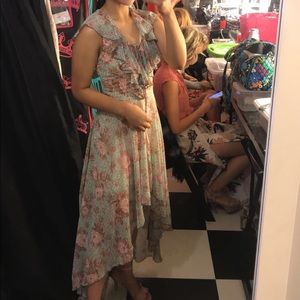 High low floral dress